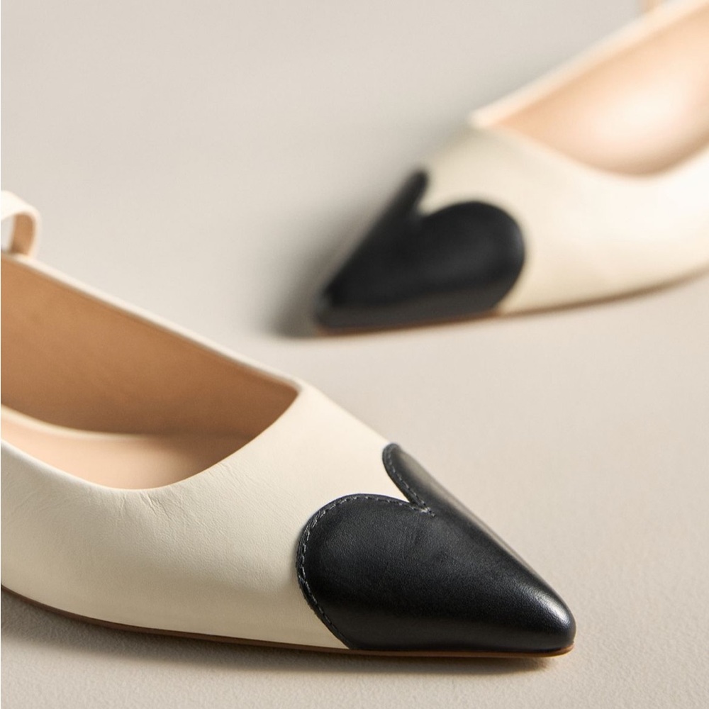 Maeve Heart Toe 🖤 Mary Jean Flats